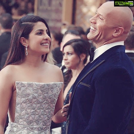 Priyanka Chopra Instagram - Happy birthday @therock you are one of the nicest most driven people I have ever met. Always an inspiration for everyone who works with you. Thank you for being such a positive force in everything i do. Here's wishing you tremendous love happiness and laughter! ❤️❤️🎉💃🏾