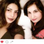 Priyanka Chopra Instagram - BFF slumber party. Happy u r here @tam2cul #mumbainights