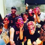 Priyanka Chopra Instagram – Happy Holi with the family and team. The white in my house is all colourful now! #nycHoli #homesick