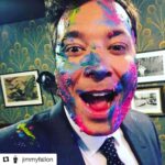 Priyanka Chopra Instagram - And a happy Holi to u too @jimmyfallon im a little less homesick now! I got u good... again!! @jimmyfallon with @repostapp ・・・ Happy Holi!!!!