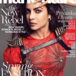 Priyanka Chopra Instagram - My new cover...April #vibes @marieclairemag ❤❤❤ story link in bio, on stands March 21st!