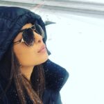 Priyanka Chopra Instagram – Snowflakes that stay on my nose and eyelashes.. #winterishere❄⛄ #nyc #WorkingSnowDay