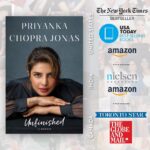 Priyanka Chopra Instagram - #Unfinished Best Seller lists...still in disbelief! 🤍 @penguinrandomhouse @randomhouse @penguinindia @penguinukbooks @prhaudio @michaeljbooks