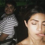 Priyanka Chopra Instagram - Hour 500000 on set!! Or at least it feels like it! At least I have @siddharthchopra89 here for some baby bro love.. #Quan2co