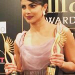 Priyanka Chopra Instagram – Thank u #iifa for my awards. Much gratitude… Made it more special because my mom and my brother were there.. Missed u dad #bajiraomastani #womanoftheyear