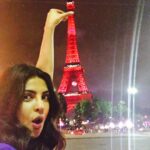 Priyanka Chopra Instagram – Eiffel at my finger tips.. #PCInParis #QuanticoInFrance congrats #turkey