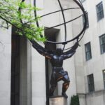 Priyanka Chopra Instagram – Atlas holding up the the weight of the heavens with grace and poise.. #NYC #nomad