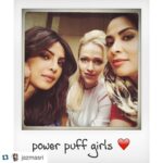 Priyanka Chopra Instagram – #Repost @jazmasri with @repostapp.
・・・
@thejohannabraddy is bubbles I’m blossom  @jazmasri is buttercup #powerpuffgirls #Quantico