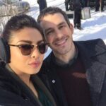 Priyanka Chopra Instagram - I can't feel my face when I'm with u @tateellington -20 degrees on the sets of @abcquantico