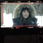 Priyanka Chopra Instagram – #Quantico !coming back soon!! March 6th!thank u @thinkajen it was -25 degrees today! Frozen to my bones but such fun with u!