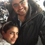 Priyanka Chopra Instagram – Yay!!! @siddharthchopra89 on set! Happy to have u here baby bro!!