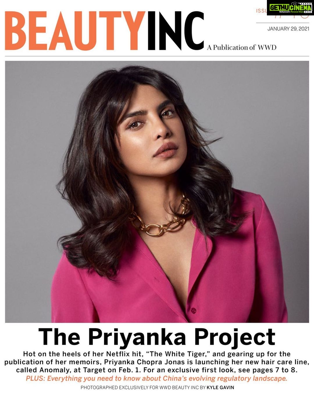 Priyanka Chopra Instagram - This is ANOMALY. What a surreal moment to introduce you to the first brand I have ever created!!! For the last 18 months I have worked alongside my partners at Maesa toward the day when we could share our labour of love with the world, and I can’t believe that time has finally arrived. I’ve tried a lot and learned a lot about haircare over the years...what gave me great hair days, what didn’t, and everything in between...and I have infused that into a collection of products that gives your hair the TLC it deserves. Our formulas are vegan and clean, with high performance ingredients, and our bottles are made from a 100% plastic trash from our oceans and landfills. Oh, and btw, it’s $5.99! We are democratizing sustainable beauty, because access to it should not cost us the Earth and should be available to all. Dropping Jan 31st, exclusively at Target in the US to start, and expanding to markets around the world later in the year. More to come through the day and weekend, for now I hope you’ll check out @anomalyhaircare to learn more.