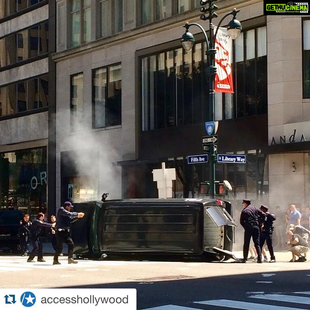 Priyanka Chopra Instagram - What happens in New York....#QuanticoTakeover @accesshollywood with @repostapp. ・・・ Ah New York New York! You were a tough taskmaster but I loved every minute of the shoot! Lots of car chases, explosions and mucho action made this a cool couple of days! #Quantico #BehindTheScenes#QuanticoTakeover -@PriyankaChopra