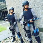 Priyanka Chopra Instagram – Another day at work!! Bang bang!! #Badass #GeneralAwesomeness with @anabelleacosta1 #QUANTICO