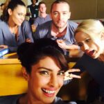 Priyanka Chopra Instagram – What do we learn in class today!!! Not much!! #ClassroomShenanigans @thejohannabraddy @anabelleacosta1 Jake #QUANTICO