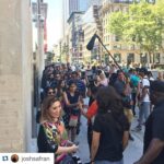 Priyanka Chopra Instagram - #Repost @joshsafran with @repostapp. ・・・ This is the line to meet @priyankachopra. And because she is @priyankachopra, even though it was her lunch break, she stayed until the very last one. #thenicest #thebest #Quantico #QuanticoABC