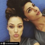 Priyanka Chopra Instagram - #Repost @anabelleacosta1 with @repostapp. ・・・ My nemesis @priyankachopra and I | About to shoot our knife combat fight scene but first selfies lol 🔪🔪🔪🔪 #ABC #QUANTICO
