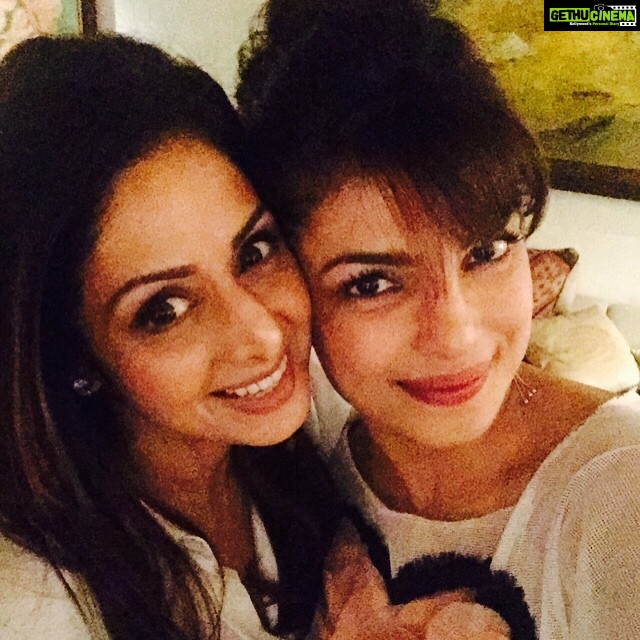 Priyanka Chopra Instagram - Big love to u Sri maam.. @Sridevi my fav!!!
