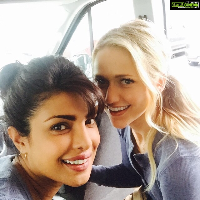 Priyanka Chopra Instagram - On our way to set!! #Quantico madness continues @thejohannabraddy