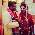 Priyanka Chopra Instagram - My Indian princess @chickyp85 and her husband Bhaskar Shrivastava. Congratulations baby. Love u.