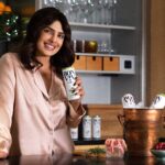 Priyanka Chopra Instagram - Finally... it’s the holiday season! I wanted to give you something that’s an easy way to make it special for the ones you love. As @bonvivspikedseltzer's creative advisor, the team and I landed on a fun idea... a festive holiday gift box which includes a specially-designed @helena_quinn pajama set AND everything you need to make my newest signature cocktail- the BON V!V Candy Cane Crush! Click the link in my bio to get yours! Photo Credit: @chasefoster