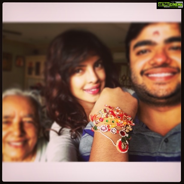 Priyanka Chopra Instagram - Happy Rakhi my darling bro.. Now the man of the house..love u..miss u dad..