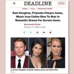 Priyanka Chopra Instagram - So excited to kick start this amazing movie with such incredible people! Jim Strouse, Sam Heughan, Celine Dion. It’s my honour.   Let’s gooooo!    @celinedion   @samheughan   #JimStrouse  @sonypictures   #ScreenGems