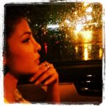 Priyanka Chopra Instagram – The rain makes me tingle.. My favourite place.. My car..the night sky..bright lights..music and the rain..