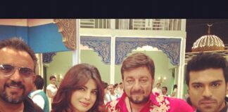 Priyanka Chopra Instagram - Cast n crew.., #zanjeer @duttsanjay @Apoorvalakhia Ram Charan