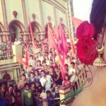 Priyanka Chopra Instagram – Beautiful dakshineshwar temple.. And curious onlookers at shoot