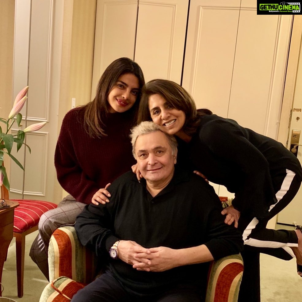 Priyanka Chopra Instagram - My heart is so heavy. This is the end of an era. #Rishisir your candid heart and immeasurable talent will never be encountered again. Such a privilege to have known you even a little bit. My condolences to Neetu maam, Ridhima, Ranbir and the rest of the family. Rest in peace Sir. #rishikapoor