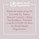 Priyanka Chopra Instagram - and right now we’re all searching for clarity. My friends at @WHO and @glblctzn graciously brought the doctors working on the front lines here to give us answers straight from the experts. Please take some time to watch my IG Live with Dr. Tedros (General-Director at W.H.O.) and Dr. Maria Van Kerkhove (Technical Lead for Covid-19) from @WHO, who answered some questions that so many of you sent in. Guys, let’s make it our duty to donate to @WHO and stand in solidarity to help flatten the curve (link is up in my bio 👆🏽) and please tag your friends and family below who are looking for answers and action steps 🙏 Thank you so much Dr. Tedros and Dr. Maria for taking the time, and thank you @glblctzn for everything you do. Everyone please be responsible, stay home and stay safe ❤️ #Covid19 #Coronavirus #WorldHealthOrganization