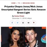 Priyanka Chopra Instagram - At our wedding, both of our families came together to perform a sangeet. A performance (dance-off competition style) that celebrated our love story, one of the most unforgettable moments from a very special time in our lives. @nickjonas and I are excited to announce a new, currently untitled project (we’re still working on it!!) that celebrates the love and magic that comes from friends and family that join together through music and dance the night before a wedding. It’s our #SangeetProject ❤️❤️ Happy one year anniversary baby. It’s our first together We want to share this amazing experience with couples set to be wed. SO...if you're engaged to be married in the spring or summer next year (2020), we want to be part of the celebration and help you make it even more spectacular. #representationmatters #crosspollination #culturesblending Visit the link in bio, and we’ll have you dancing before you walk down the aisle! @amazonprimevideo @alfredstreetindustries