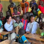 Priyanka Chopra Instagram - At the Bambasi Refugee Camp Primary School there is a shortage of trained teachers, with one teacher for every 89 students. This second grade class is taught by Hubahiro, she is a refugee child who is an 8th grade student at the school...she teaches grades 1-4 in the morning, and in the afternoon attends school to continue her education. Like her mother, who is also a refugee and teacher at the school, she earns a small stipend. When I first met the kids they were extremely introverted and timid. It took a lot of tickles and cuddles to get them to interact with me. Thank you Hubahiro for translating and helping the kids understand that I was a friend. @unicef @unicefethiopia #childrenuprooted Benishangul-Gumuz Region