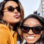 Priyanka Chopra Instagram - I had the joy of getting to know @simonebiles a few years ago, and she blew me away then with her vulnerability and self awareness. Simone, yesterday we were reminded why you are truly the GOAT, and why nothing supersedes taking care of ourselves…body AND mind. I cannot fathom the impossible pressure you all perform under, but knowing where you need to draw the line and step away - TO CHOOSE YOURSELF - is most important. Only when we are okay can we perform at our best, and enjoy doing so. Thank you for helping normalise that even under tremendous pressure, it’s ok to be human. Thank you for your courage and strength. You are a role model, and just like the rest of the world I’m so inspired and awed by you. Once again you have shown us what it truly means to be a champion. Sending ❤️