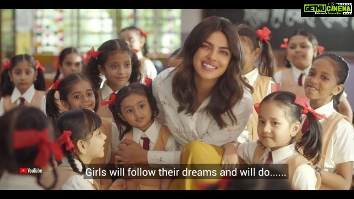 Priyanka Chopra Instagram - Let them raise their voices so they achieve their dreams. This #InternationalDayOfTheGirlChild, #YouTubeIndia, @unicefindia and I want to help little girls get an education to build a brighter, more secure future.