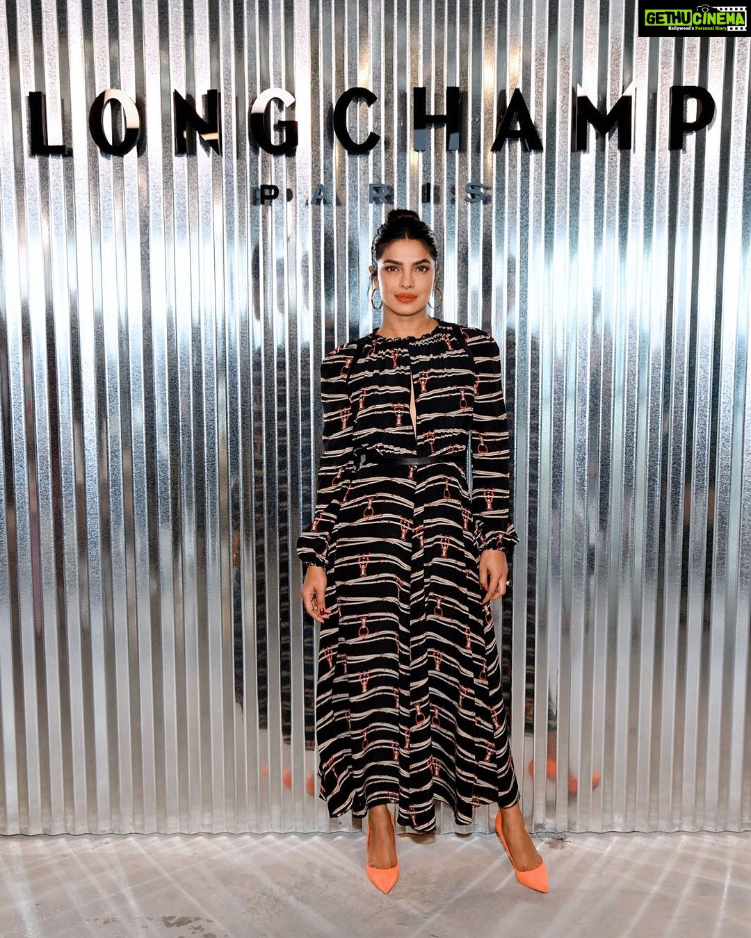 Priyanka Chopra Instagram - Happy 70th anniversary @longchamp. Such a fun debut at NYFW #ad