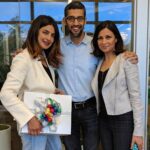 Priyanka Chopra Instagram - It was amazing to finally meet you @sundarpichai 🙏🏽😊 love to the family.. #google @anjula_acharia