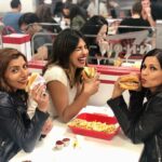 Priyanka Chopra Instagram - Burgers and Chanel...my favourite combo with my fav girls. @anjula_acharia @mubinarattonsey @chanelofficial In-N-Out Burger