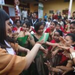 Priyanka Chopra Instagram - The part I enjoy the most... joining in the fun! These young ladies put on an amazing performance for me and it was great to see their confidence and excitement towards life. This is in large part because they are in a school environment that keeps them safe. They are in charge of building their own futures...their own lives. Keeping a girl in school has so many positives, especially seeing them happy and thriving. A great start to my trip to #AwesomeAssam Jorhat, Assam, India