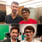 R. Madhavan Instagram - When your Boy can’t sleep the whole night after meeting both his Idols on the same day... @iamsrk @m_phelps00