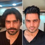 R. Madhavan Instagram - Look test #Maara.. a transformation in 2 hrs ??Thanksss so much @samanthajagan @jammyfernando