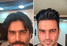 R. Madhavan Instagram - Look test #Maara.. a transformation in 2 hrs ??Thanksss so much @samanthajagan @jammyfernando