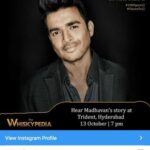 R. Madhavan Instagram - Hyderabad today