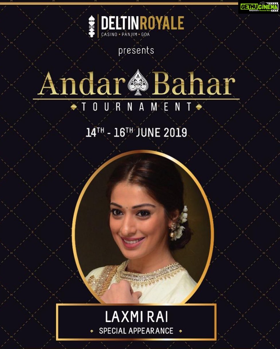 Raai Laxmi Instagram - Can't wait to be part of all the excitement on board DELTIN ROYALE today 16th June. See you all there. Love Raai Laxmi #deltinlife #deltincasino @deltin_life #goa #casino