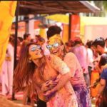 Raai Laxmi Instagram – Happy faces ❤️ @shamasikander #holivibes🌈 #happyholi ❤️