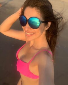 Raai Laxmi Instagram - Beach girl 🏖🏖🏖🌊 #sunkissed