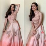 Raai Laxmi Instagram - #whereisthevenkatlakshmi promotions #look5 💖❤️💋 Wearing : @fatiz_bridal_emporio Styled : @nischayniyogi Hair: @kajal._komal Make up : @sahil_shaikh_16