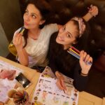 Raai Laxmi Instagram - Back to kinder garden!😁💃🏻 with my nautanki Friend @poppyjabbal #myclassmate 😝 #childhooddaysarethebest 💖