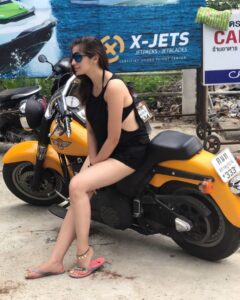 Raai Laxmi Instagram - ‪We all have an inner She-Beast, but some of us r just not taught to use it.💖‬ ‪ #loveforbikes #tomgirl #beast 💖‬